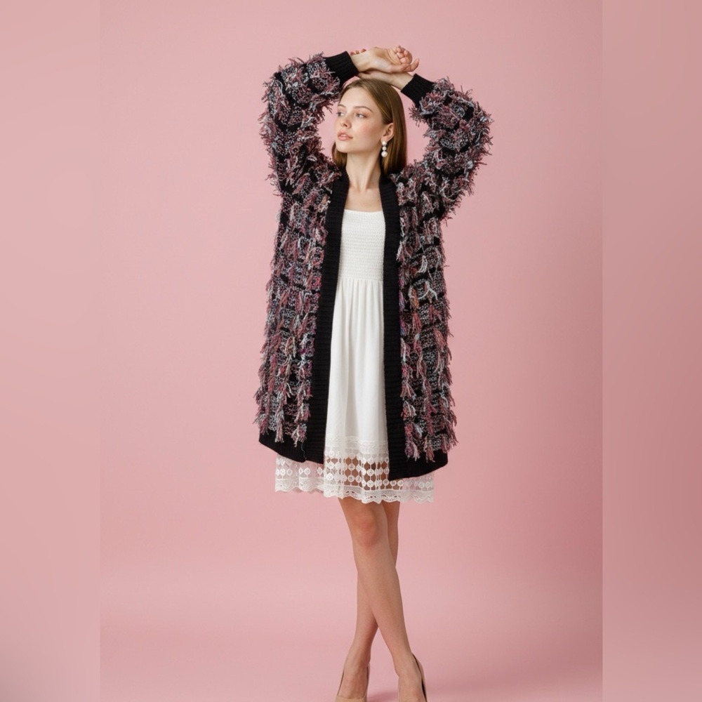 Wildflowers Multicolor Textured Cardigan